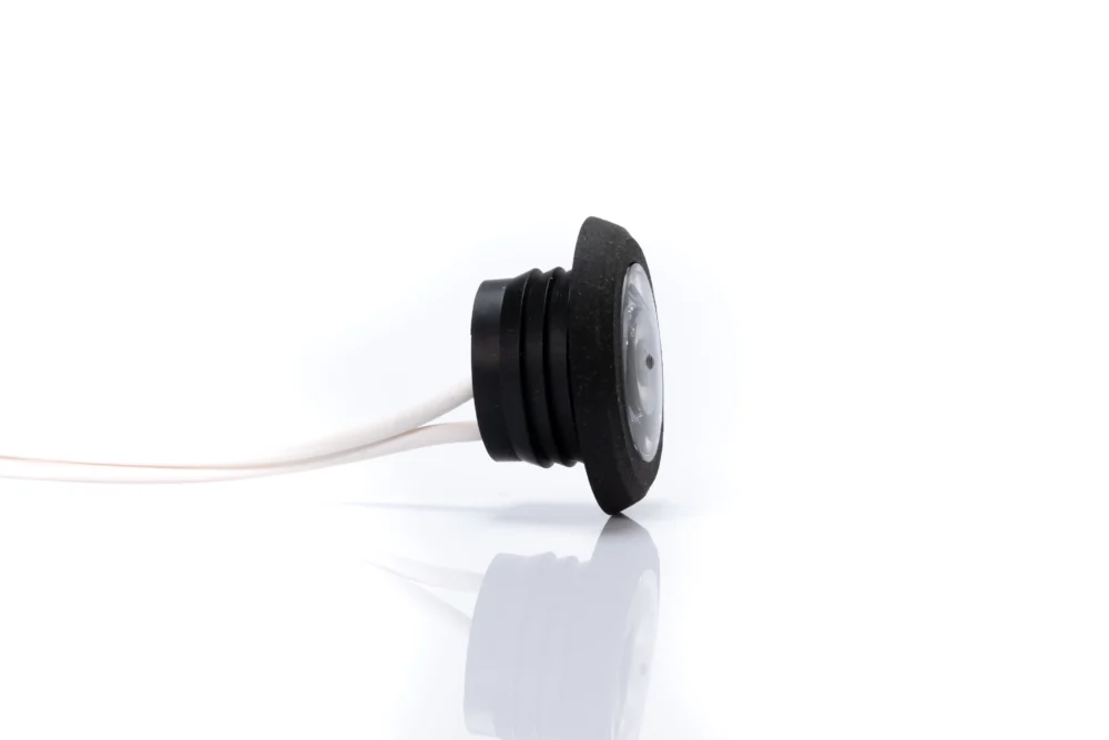 Lámpara de posición LED 12-36V, blanca, redonda, embutida con arnés eléctrico de 0,15 m. - Imagen 2