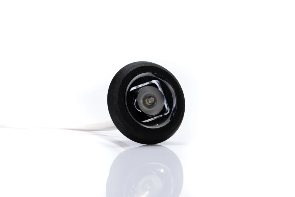 Lámpara de posición LED 12-36V, blanca, redonda, embutida con arnés eléctrico de 0,15 m. - Imagen 4