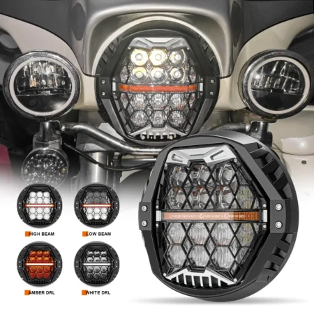 Foco principales 7" estilo Panal ( Unidad)
