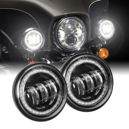 Neblinero de 4 "CON DRL, con  Ojo de Demonio Rojo      ( SIN BASES )